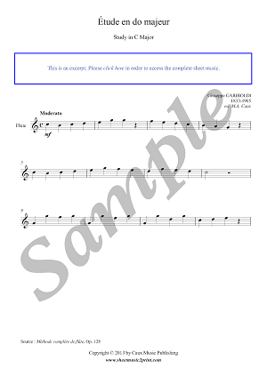 Study in C Major, Op. 128 b - Grade 0