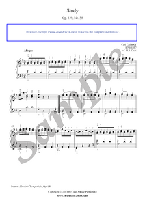 Czerny : Etude Op. 139, No. 38