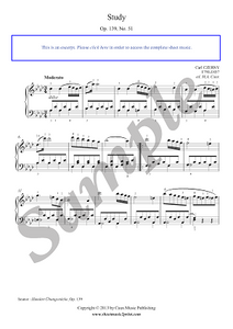 Czerny : Etude Op. 139, No. 51