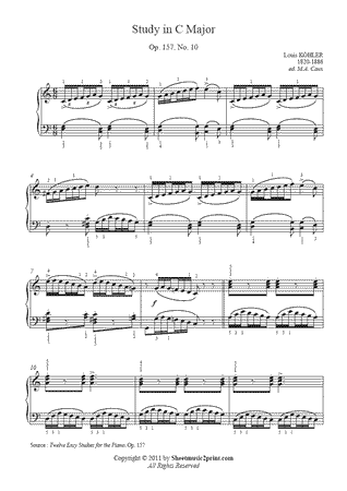 Study in C Major, Op. 157, No. 10