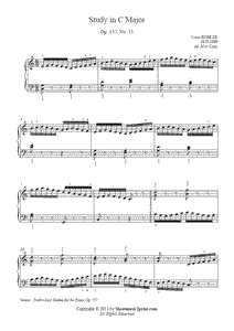 Köhler : Study Op. 157, No. 11