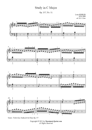Study in C Major, Op. 157, No. 11