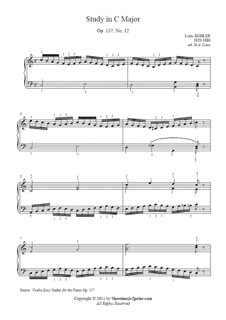 Study in C Major, Op. 157, No. 12