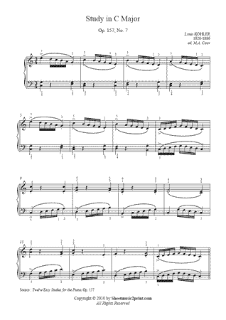 Study in C Major, Op. 157, No. 7