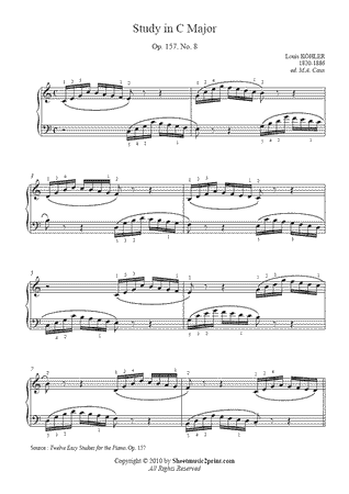 Study in C Major, Op. 157, No. 8