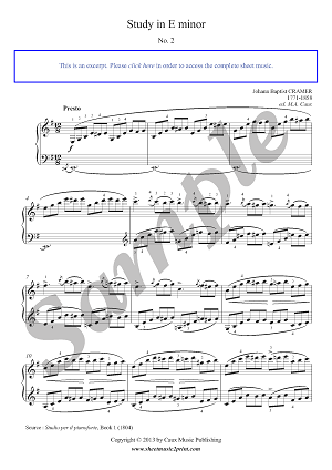 Study No. 2 in E minor