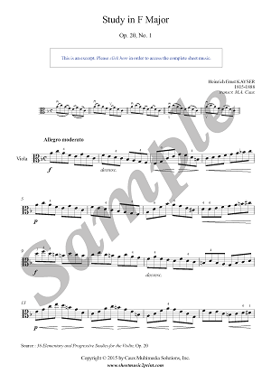 Study in F Major, Op. 20, No. 1