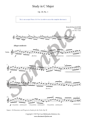 Study in C Major, Op. 20, No. 1