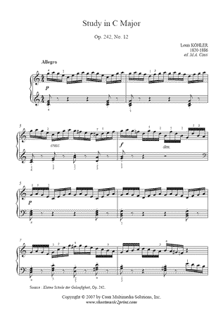 Study in C Major, Op. 242, No. 12