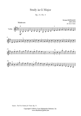 Study in G Major, Op. 25, No. 4