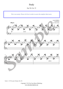 Czerny : Study Op. 261, No. 53