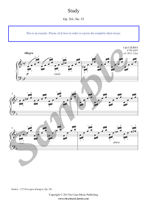 Study in D minor, Op. 261, No. 53