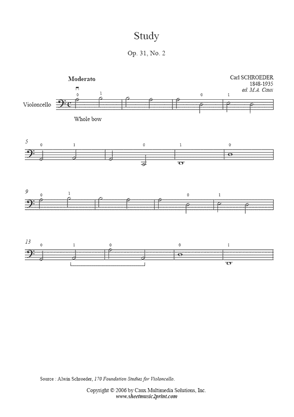 Beginner Cello Music Sheets Printables