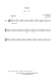 Schroder : Study Op. 31, No. 2 - Violin