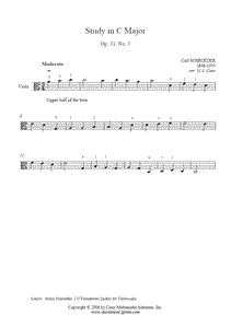 Schroder : Study Op. 31, No. 3 - Viola