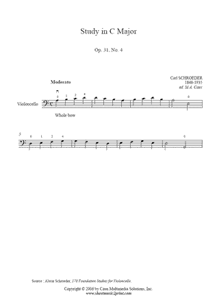 Study in C Major, Op. 31, No. 4