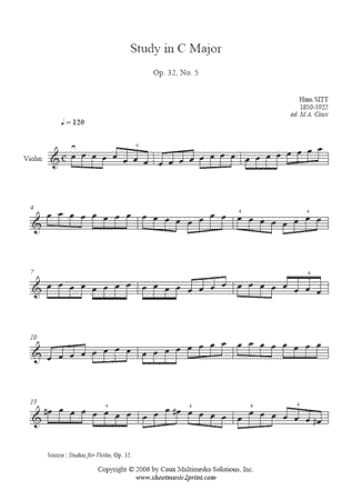 Study in C Major, Op. 32, No. 5
