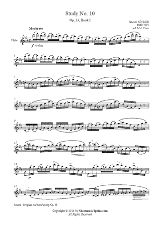 Study No. 10 in D Major, Op. 33, Book I