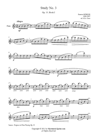 Study No. 3 in F Major, Op. 33, Book I
