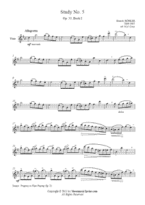 Köhler : Study No. 5, Op. 33, Book I