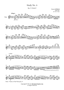 Köhler : Study No. 6, Op. 33, Book I