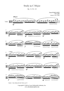 Wohlfahrt : Study Op. 45, No. 18 - Viola