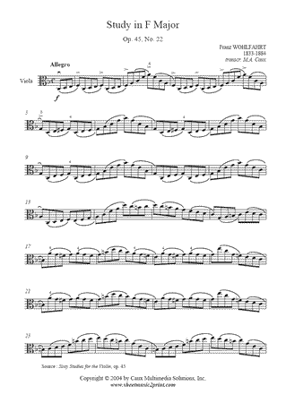Study Op. 45, No. 22
