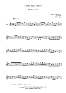 Wohlfahrt : Study Op. 45, No. 36