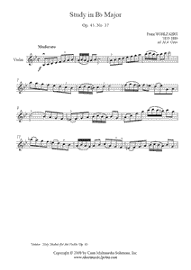 Wohlfahrt : Study Op. 45, No. 37