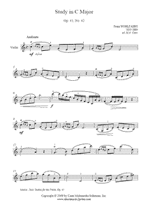 Wohlfahrt : Study Op. 45, No. 42