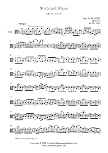 Wohlfahrt : Study Opus 45, No. 50 - Viola