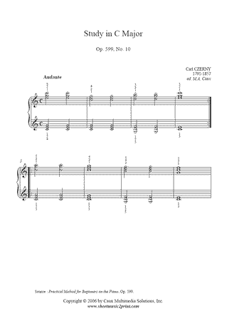 Study in C Major, Op. 599, No. 10