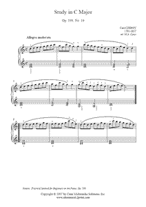 Czerny : Study Op. 599, No. 19