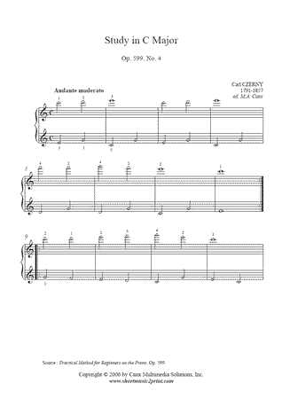 Study in C Major, Op. 599, No. 4