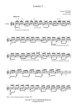 Study No. 5 in A minor