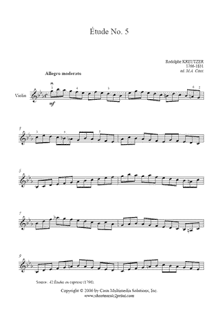 Study No. 5 in E flat Major