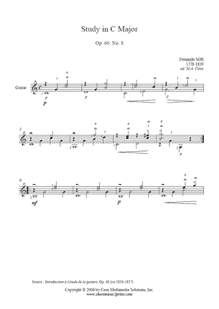 Study in C Major, Op. 60, No. 8