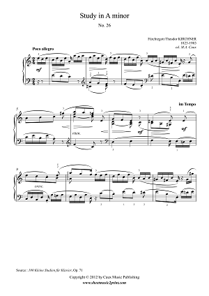 Study in A minor, Op. 71, No. 26