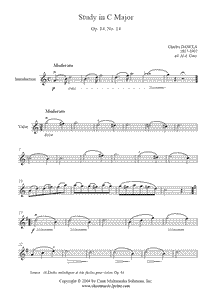 Dancla : Study Op. 84, No. 14