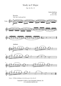 Dancla : Study Op. 84, No. 23
