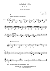 Dancla : Study Op. 84, No. 3