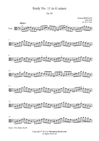 Study in G minor, Op. 86, No. 11
