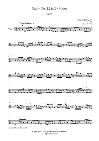 Study in B flat Major, Op. 86, No. 12