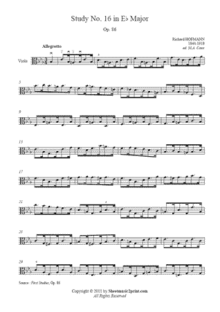 Study in E flat Major, Op. 86, No. 16
