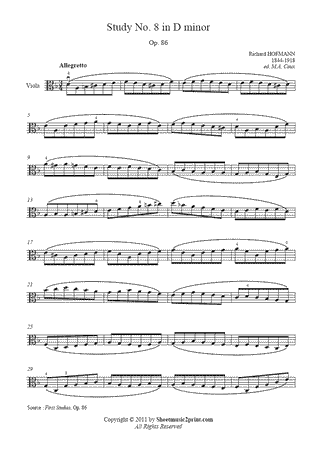 Study in D minor, Op. 86, No. 8