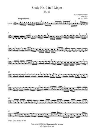 Study in F Major, Op. 86, No. 9