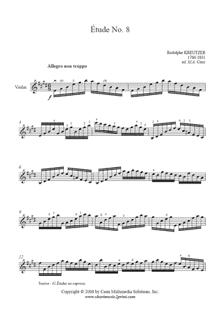 Study No. 8 in E Major