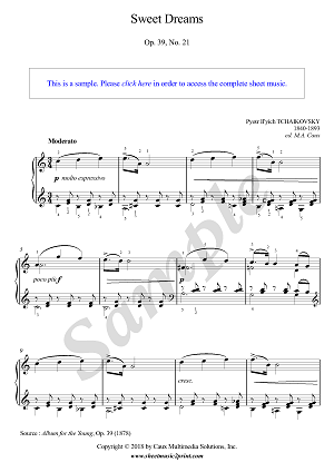 Sweet Dreams, Op. 39, No. 21