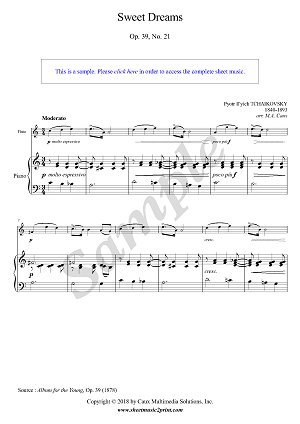 Sweet Dreams, Op. 39, No. 21
