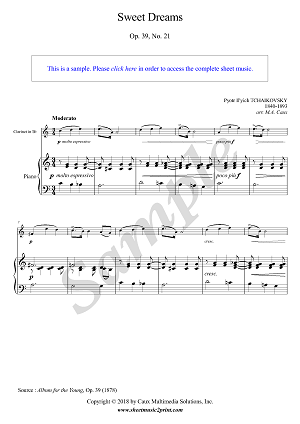 Sweet Dreams, Op. 39, No. 21